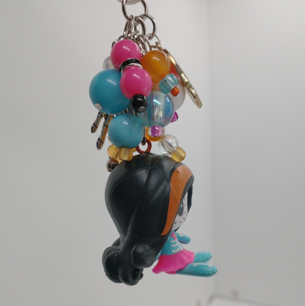 Skelita Keychain Monster High Mini Figure Purse Charm Backpack Glow in the Dark - Picture 4 of 10